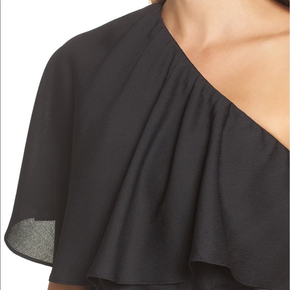 NEW Charles Henry One-Shoulder Asymmetrical Dress - Picture 4 of 5